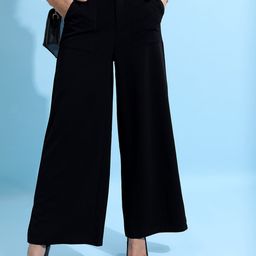 KETCH Women Mid Rise Wide Leg Trouser-image-56