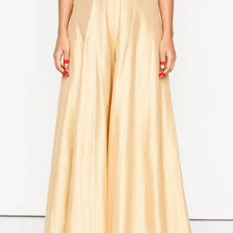 Global Desi Women Flared Pleated Trousers-image-9