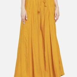 Moda Rapido Women Relaxed Flared Pleated Trousers-picture-40