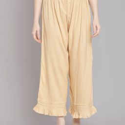 Moda Rapido Women Relaxed Flared Pleated Trousers-image-14