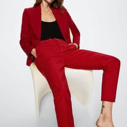 MANGO Women Red Slim Fit Trousers-image-55