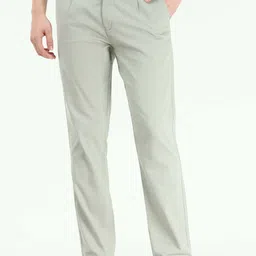 Tailoraedge Men Tailored Slim Fit Cotton Trousers-22