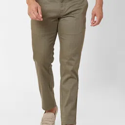 Parx Men Checked Slim Fit Cotton Regular Trousers-image-48