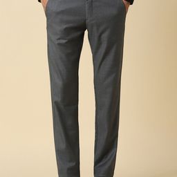 Allen Solly Men Slim Fit Mid-Rise Checked Formal Trouser-image-99