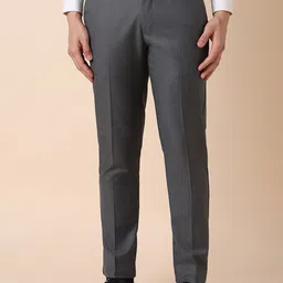 Allen Solly Men Slim Fit Mid-Rise Checked Formal Trouser-image-46