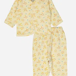 Bodycare Kids Printed V-Neck Top with Pyjamas-image-74
