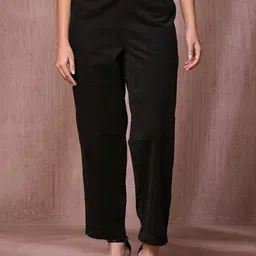 Fabindia Women Mid-Rise Tapered Fit Trousers-image-82