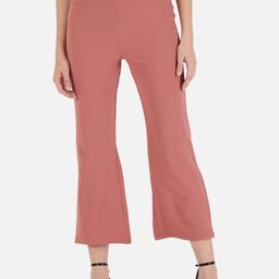 Trend Arrest Women Pink High-Rise Bootcut Trousers-image-98