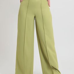 BLUEBIRD Women Relaxed Loose Fit High-Rise Pleated Parallel Trousers-image-70