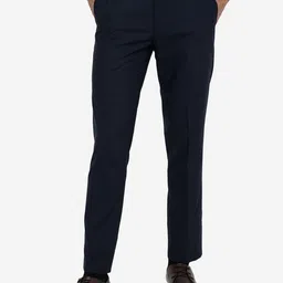 METAL Men Mid-Rise Slim Fit Formal Trousers-image-81
