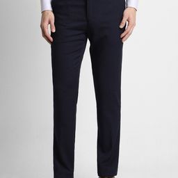 Peter England Elite Men Slim Fit Mid-Rise Formal Trousers-picture-30