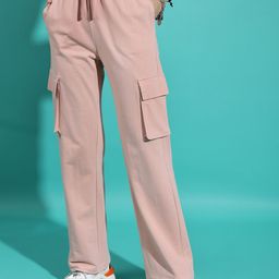 Tokyo Talkies Women Nude-Coloured Mid Rise Cargos-picture-19