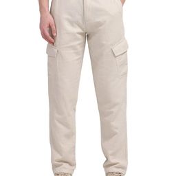 RARE RABBIT Men Tailored Cargos Trousers-image-59