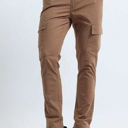 Tailoraedge Men Tailored Mid-Rise Cotton Cargos-image-61