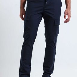 Tailoraedge Men Tailored Mid-Rise Cotton Cargos Trousers-image-51