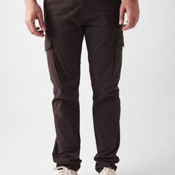 The Souled Store Men Relaxed Regular Fit Mid-Rise Cotton Cargos Trouser-image-42