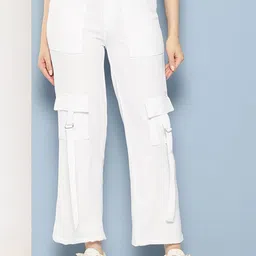 Aarika Girls Striped Smart Flared Chinos Trousers-picture-41