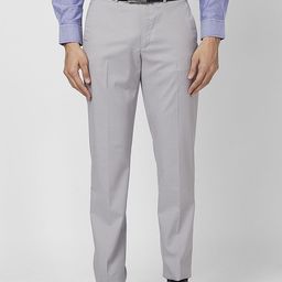 Park Avenue Men Mid Rise Self Design Textured Formal Trousers-image-91
