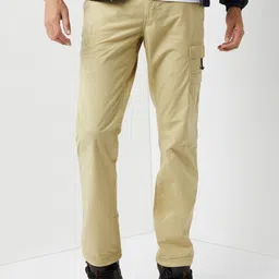 Wildcraft Men Relaxed Mid Rise Wrinkle Free Cotton Cargos Trousers-picture-11
