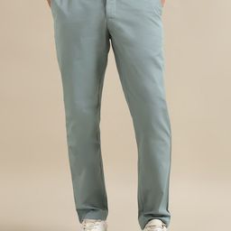 Andamen Men Ultra Cotton Chinos Trousers-image-96