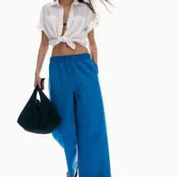 H&M Linen-Blend Trousers-39