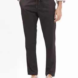 RARE RABBIT Men Nimb Drawstring Regular Fit Mid Rise Trouser-image-37
