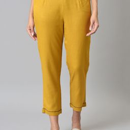 W Women Yellow Trousers-16