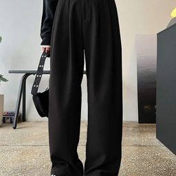 Next One Women High-Rise Pleated Korean Trousers-picture-21
