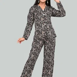 FELLAMO Girls Printed Shirt with Trousers-image-5