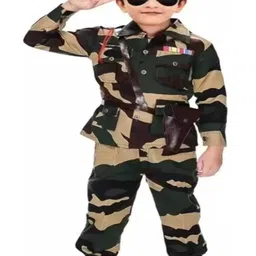 BAESD Boys Camouflage Printed Shirt with Trousers-44