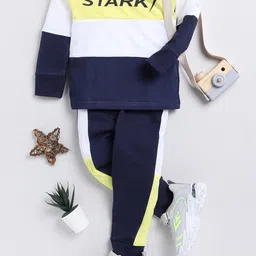 carrydreams Boys Colourblocked Pure Cotton T-shirt with Trousers-24