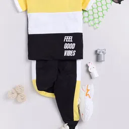 carrydreams Boys Colourblocked Pure Cotton T-shirt with Trouser-picture-33