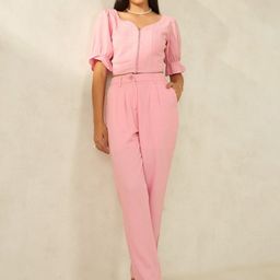 Virgio Women Lola Cotton Linen Trouser-image-2
