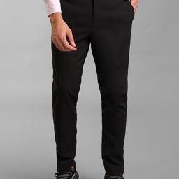 KZ07 By Kazo Men Black High-Rise Cotton Trousers-picture-42
