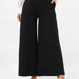SASSAFRAS Women High-Rise Flat Front Parallel Trousers-49