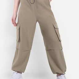 BROADSTAR Women Smart High-Rise Cargos Trousers-picture-28