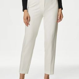 Marks & Spencer Women Tapered Fit High-Rise Trousers-picture-50