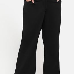 wild U Women Plus Size Tailored Straight Fit High-Rise Trouser-34