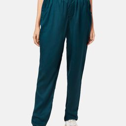 Honey by Pantaloons Women Teal High-Rise Trousers-picture-25