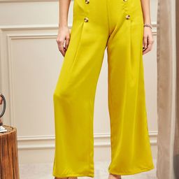 Berrylush BIZwear Women High Rise Parallel Trousers-image-39