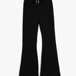 Koton Girls High-Rise Bootcut Trousers-image-29