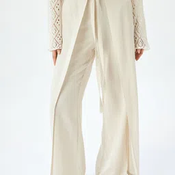 Koton Women Regular Fit High-Rise Trousers-image-89