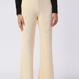 FITHUB Women Loose Fit High-Rise Cotton Trousers-image-11