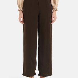 Kazo Women Smart Loose Fit High-Rise Parallel Trousers-image-25