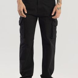Snitch Men Smart Loose Fit Cargo Trousers-picture-19