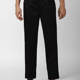 Peter England Casuals Men Pleated Trousers-image-95