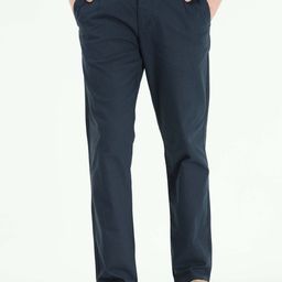 Tailoraedge Men Tailored Mid Rise Slim Fit Cotton Chinos-image-54