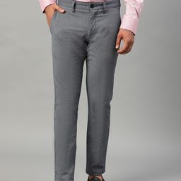 Matinique Men Grey Textured Slim Fit Trousers-image-8