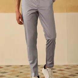 Andamen Men Ultra Slim Fit Chinos Trousers-image-33