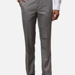 Raymond Men Contemporary-Fit Mid-Rise Formal Trousers-picture-28
